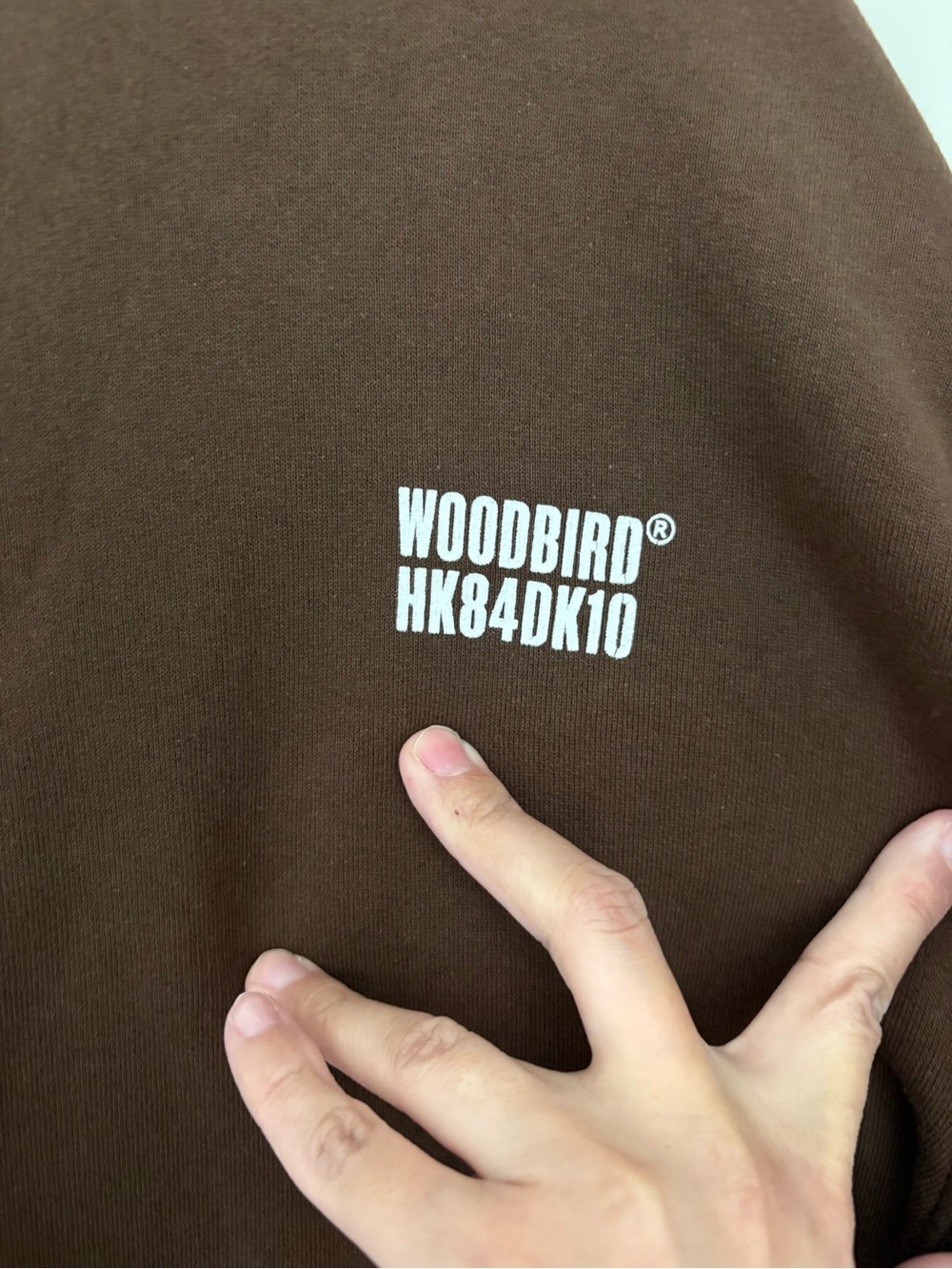 Woodbird Brown Graphic Crewneck Sweatshirt Men’s EUR S / US Small Oversized - Picture 3 of 6